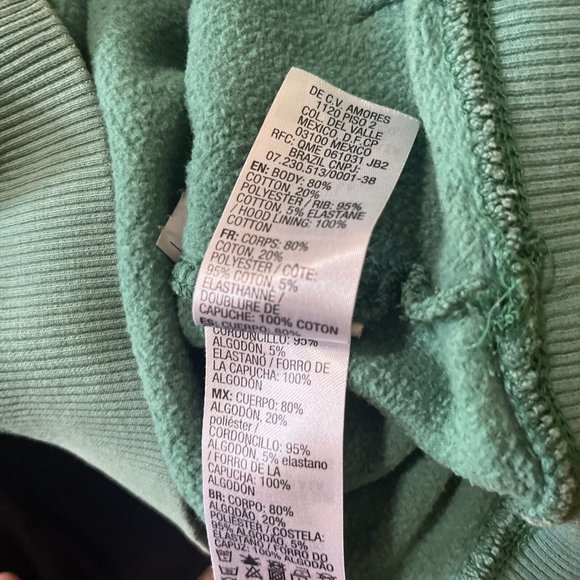 Quicksilver Boarding Company Unisex Teal Printed Hoodie Kids Sz Small - Picture 7 of 7